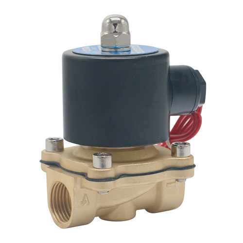 全铜水阀二位二通3分常闭电磁阀2W040-10 UD UW-10 220V 24V G3/8