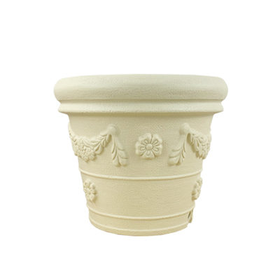 爱丽思圆形塑料树脂花盆