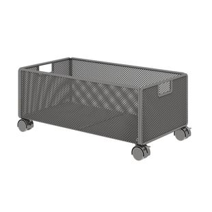 书包置物架家用多层桌下滑轮柜放书本零食收纳架可移动厨房小推车