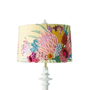 现 纽约下城公园进口拿骚花园奇妙夜多彩刺绣装饰灯罩直径30/40cm