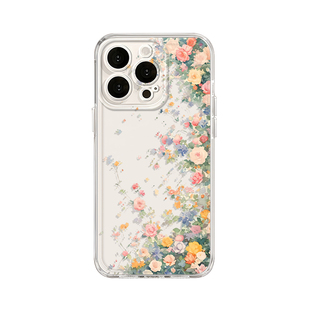 ins春天花朵手机壳适用opporeno15新款14小碎花13春日findx9pro/findx8/k12/11女款10超火9/7/6/5+4se透明3/2