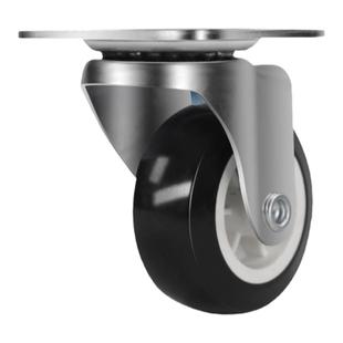 万向轮1-3寸静音万向脚轮推车轮子五金转向滑轮定向轮带刹车