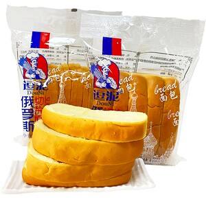 逗泥网红烧烤面包300g俄罗斯不切片包装烧烤专用厚切整箱早餐零食