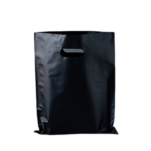 加厚平口袋塑料袋手提袋定做logo黑色礼品袋包装袋服装店衣服袋子