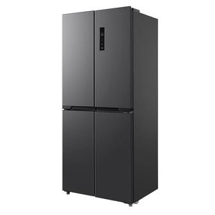 美的冰箱407L十字双开门四开门超薄一级能效家用风冷无霜冰箱