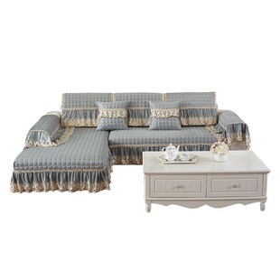 欧式高档沙发垫布艺防滑纯色皮沙发套罩盖布四季通用贵妃全包定做