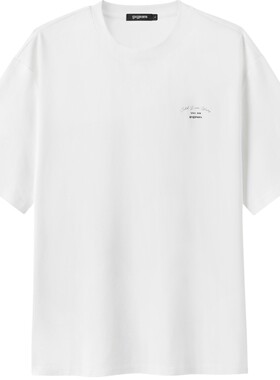 【凉感】gxgjeans男装 后背趣味印花潮流美式短袖T恤男 26夏新品