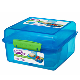 新西兰sistema餐盒 多格分层三明治盒 露营水果蔬菜沙拉盒 午餐盒