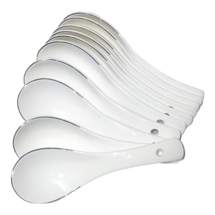 创意陶瓷汤勺骨瓷饭勺卡通小勺微波炉餐具家用调羹儿童汤勺小勺子