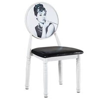 Белый круглый Хепберн