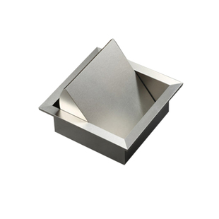 台面不锈钢垃圾桶嵌入式圆形连体桶厨房悬挂清洁桶洗手间装饰摇盖