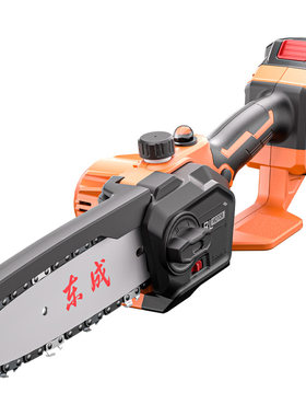 东成家用小型手持锂电电锯伐木锯