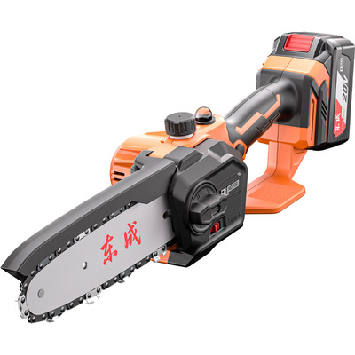 东成家用小型手持锂电电锯伐木锯