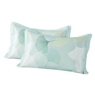 博洋家纺夏季600D冰丝枕套一对装家用枕头套夏天凉席枕套48x74cm