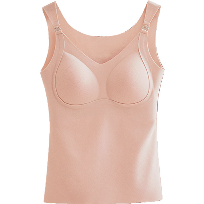 摩登孕妈哺乳吊带背心免穿文胸
