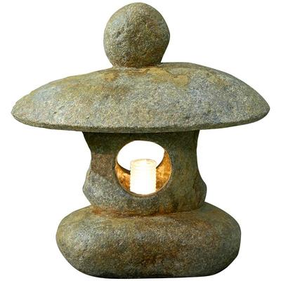 水磨坊中式石灯笼太阳能庭院灯