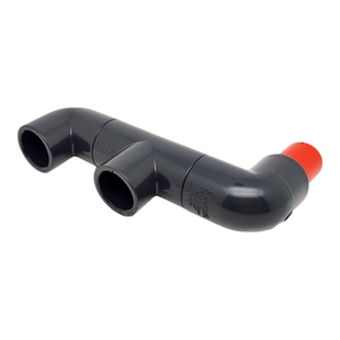 直角背包侧溢流缸防虹吸专用出水口鱼缸无动力旋转双鸭嘴口淡海水