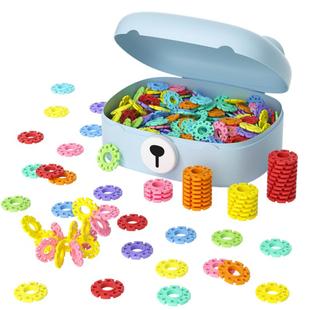 儿童雪花片大号加厚积木拼装拼插片幼儿园宝宝益智力玩具男孩女孩