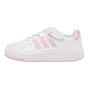 Adidas阿迪达斯新款儿童鞋女中童休闲板鞋简约百搭运动鞋KH6392