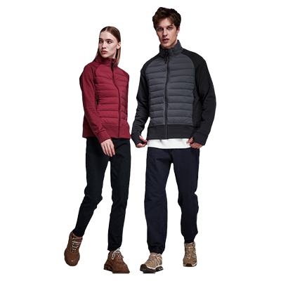 天石户外轻量针织拼接