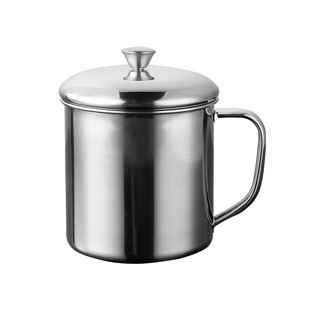 牛奶杯儿童水杯带盖304不锈钢杯子带手柄小口杯铁学生幼儿园家用