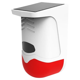 大货车盲区雷达太阳能语音提示播报器挖机盲区报警倒车雷达感应器