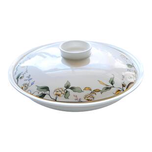 带盖的陶瓷盘子菜盘深盘保温家用加深骨瓷蒸蛋羹合器保鲜盖盘碟子