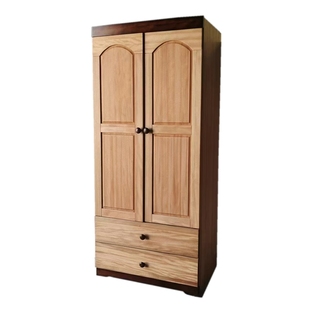 全实木两门衣柜三门衣柜红檀木两门两抽儿童衣橱三门两抽置物柜