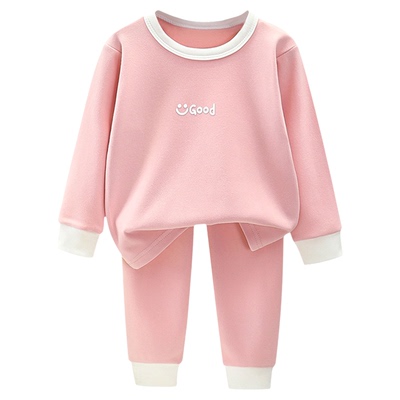 秋冬儿童德绒保暖内衣套装家居服
