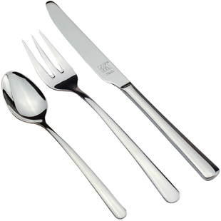 德国双立人儿童牛排刀叉勺子不锈钢西餐具西餐西式餐具套装三件套