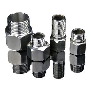 不锈钢内外丝三通弯头加长对丝内外螺纹内外丝双补芯4分6分1寸等