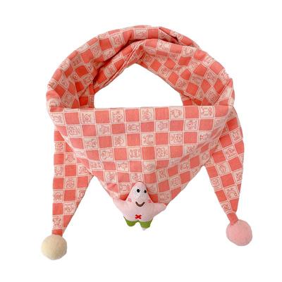 仔仔象宝宝围巾男女童纯棉三角巾
