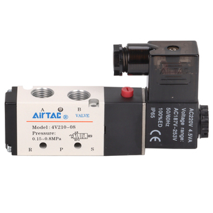 AirTAC亚德客4V220原装亚德客4V220-08/06A/B 电磁阀4V220双电控