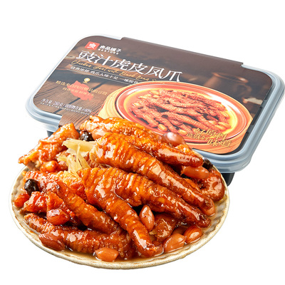 良品铺子豉汁虎皮凤爪鸡爪子零食休闲食品夜宵充饥解馋肉食熟即食