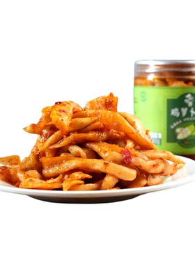金甲吉金甲岭鸡萝卜条衡阳特产吉湖南香辣萝卜干嘎嘣脆下饭菜瓶装