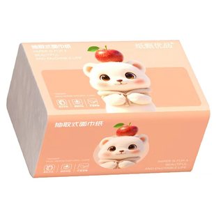 抽纸巾原生木浆面巾纸420张加厚家用实惠装整箱批发擦手纸工厂家