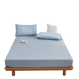 2025新款冬季床笠单件四季通用纯色床单套罩非纯棉全棉防尘保护罩