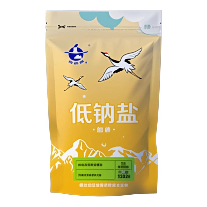 【低钠盐】云鹤精制细盐加碘高钾家用井矿盐食用盐调味品批发350g