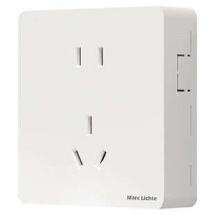 明装开关插座面板墙明线二三三插一开八孔十孔多孔插座带开关家用