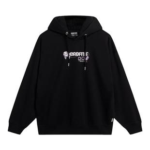 李宁卫衣连帽男款反伍系列时尚百搭宽松篮球运动套头衫AWDT887-2