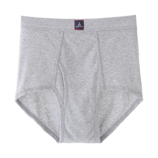 PROMAN豪门3条装男士纯棉罗纹高腰三角内裤宽松中老年短裤头全棉