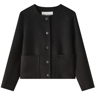 Marc O'Polo/MOP冬季新款品质小香风双面呢短外套羊毛呢夹克女