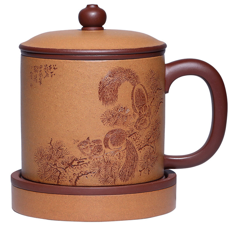 正品宜兴紫砂杯纯手工原矿泡茶杯