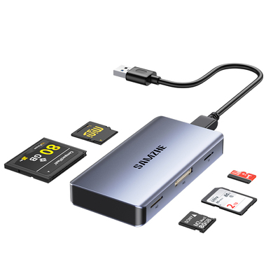 山泽sd/tf/cf/ms/m2五合一读卡器