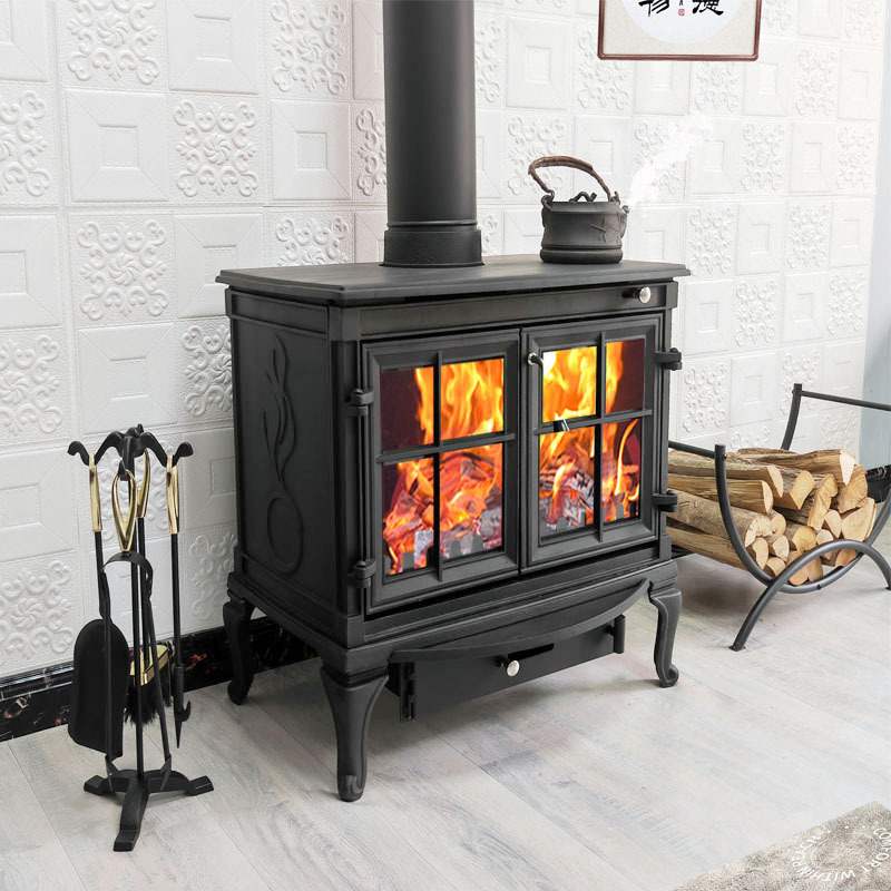 家用采取暖炉欧式铸铁壁炉民宿别墅自建房商铺家用燃木真火壁炉厂