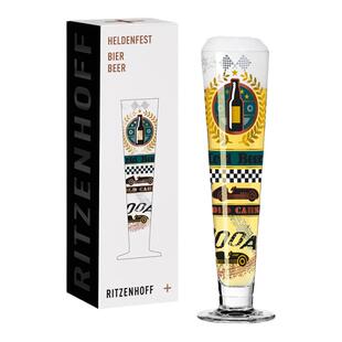 德国进口Ritzenhoff瑞森哈夫 水晶玻璃黑标啤酒杯子黑啤酒皮尔森