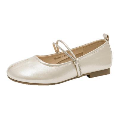 戈美其商场同款平底玛丽珍女鞋