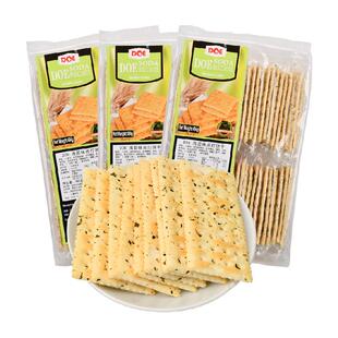 马来西亚进口DOE海苔味苏打饼干484g*3袋片片鲜脆