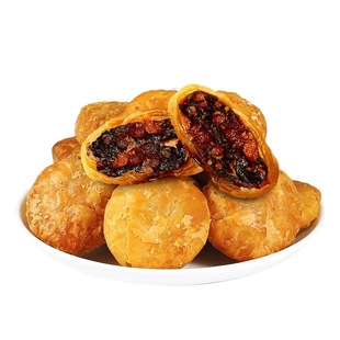 黄山烧饼安徽特产蟹壳梅干菜扣肉酥饼早餐饼干休闲零食糕点茶小吃