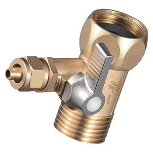 黄铜净水器三通接头净水机进水三通阀带开关饮水机分水阀配件大全